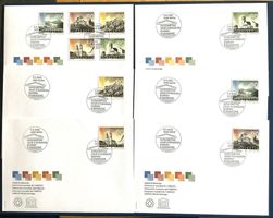 2003 FDC UNESCO Satz + Einzel Satz ZNr.1096-1100