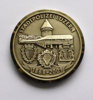 LUZERN - STADTPOLIZEI, grosse (112gr.) Medaille, 1868-2009