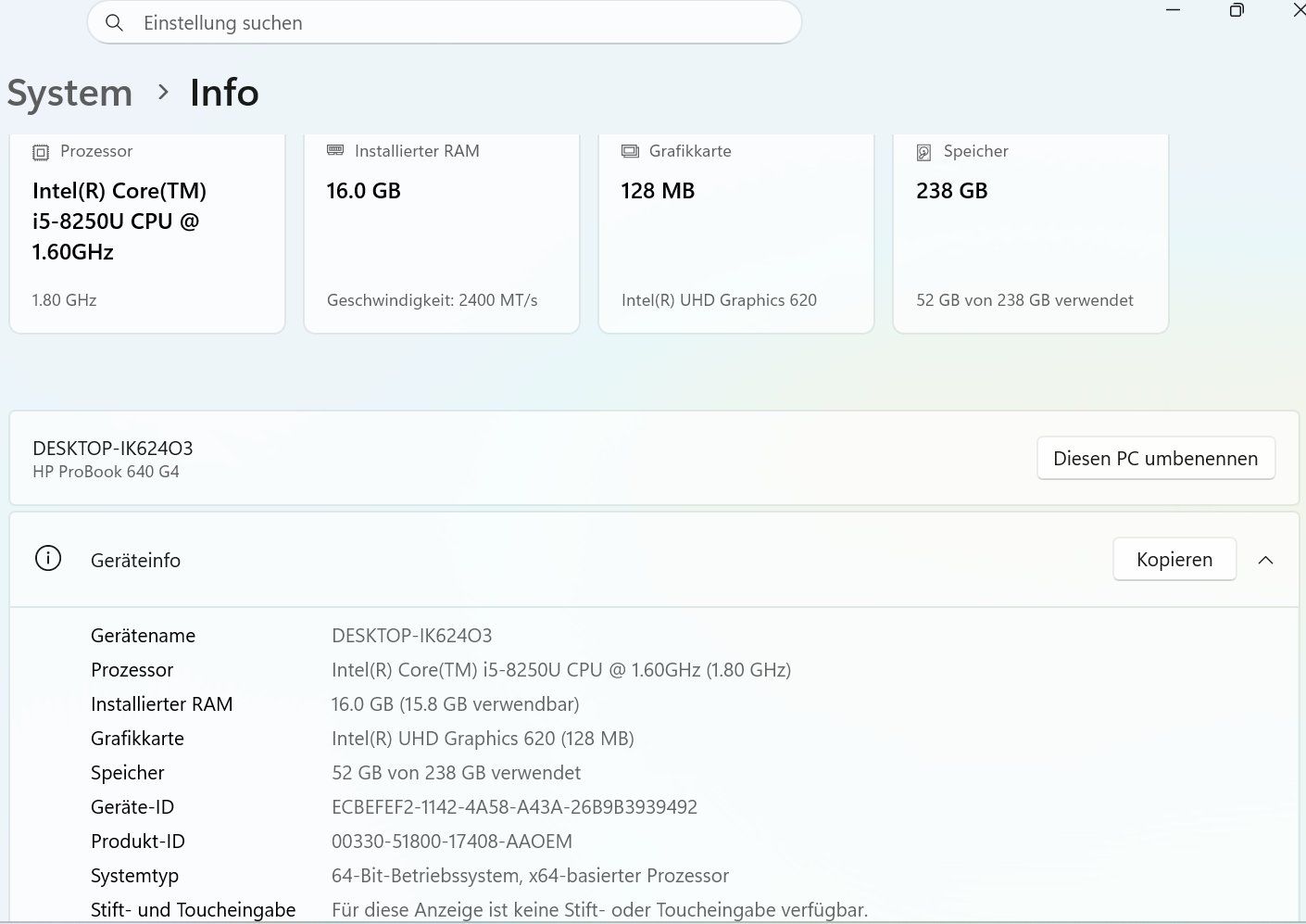 Hewlett Packard Notebooks: HP Probook 640 G4 – Gebraucht aus Wald ZH von Pada94 5