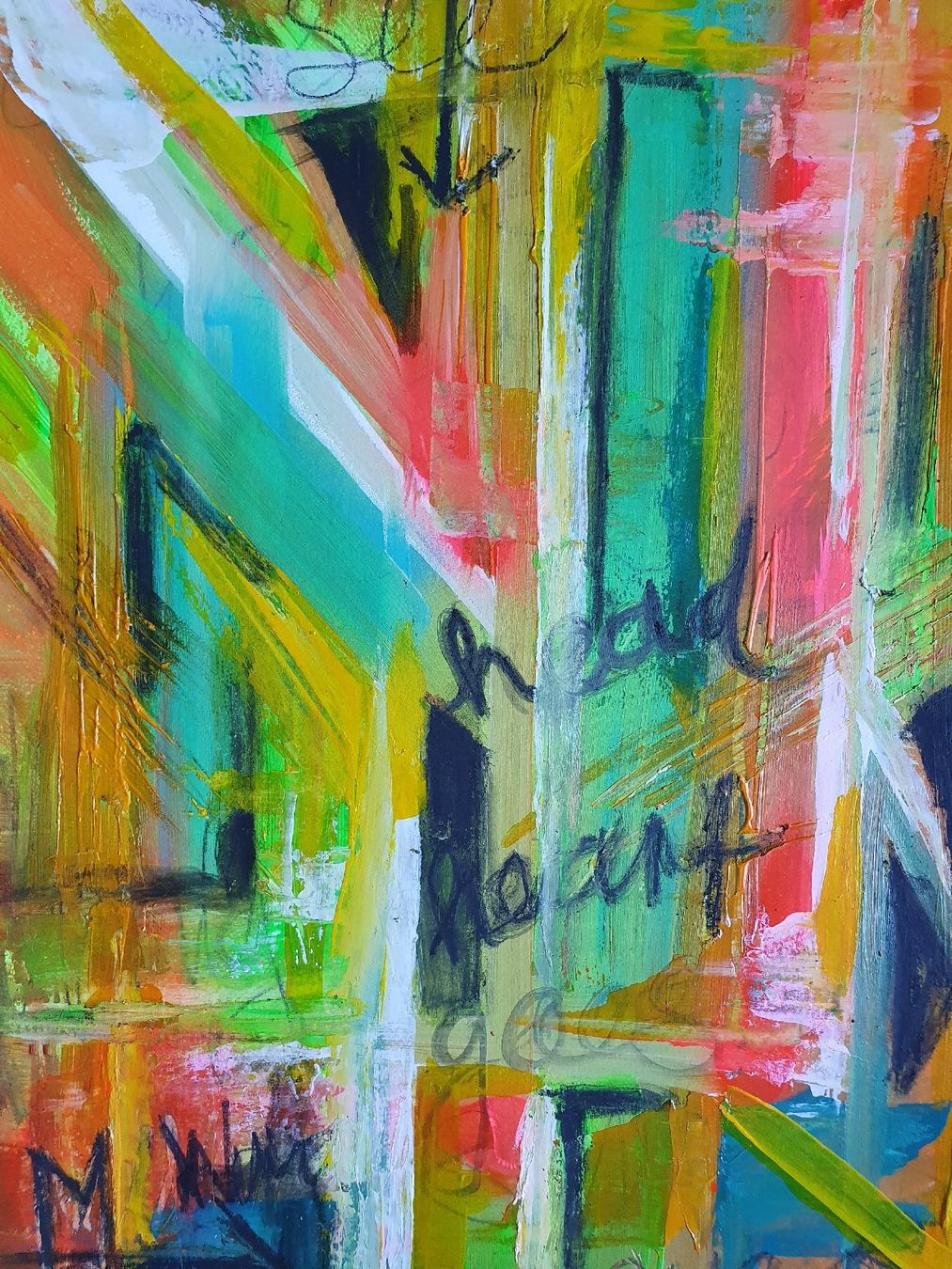 Dipinti: Abstrakte Malerei "Head or Heart" 36x48  – Nuovo (secondo la descrizione) da Wimmis venduto da hel_m26m 2