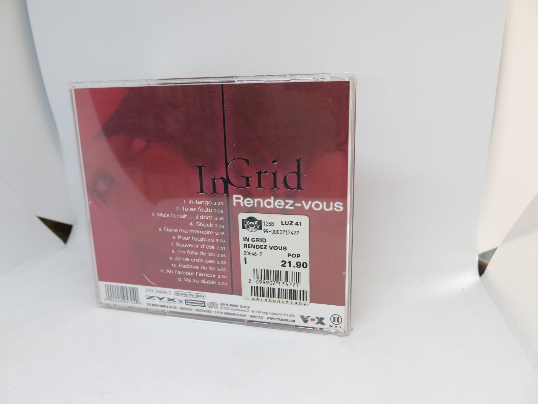 CD: CD: In-Grid ‎– Rendez-Vous – Usato da Ernetschwil venduto da luisvonerni 2