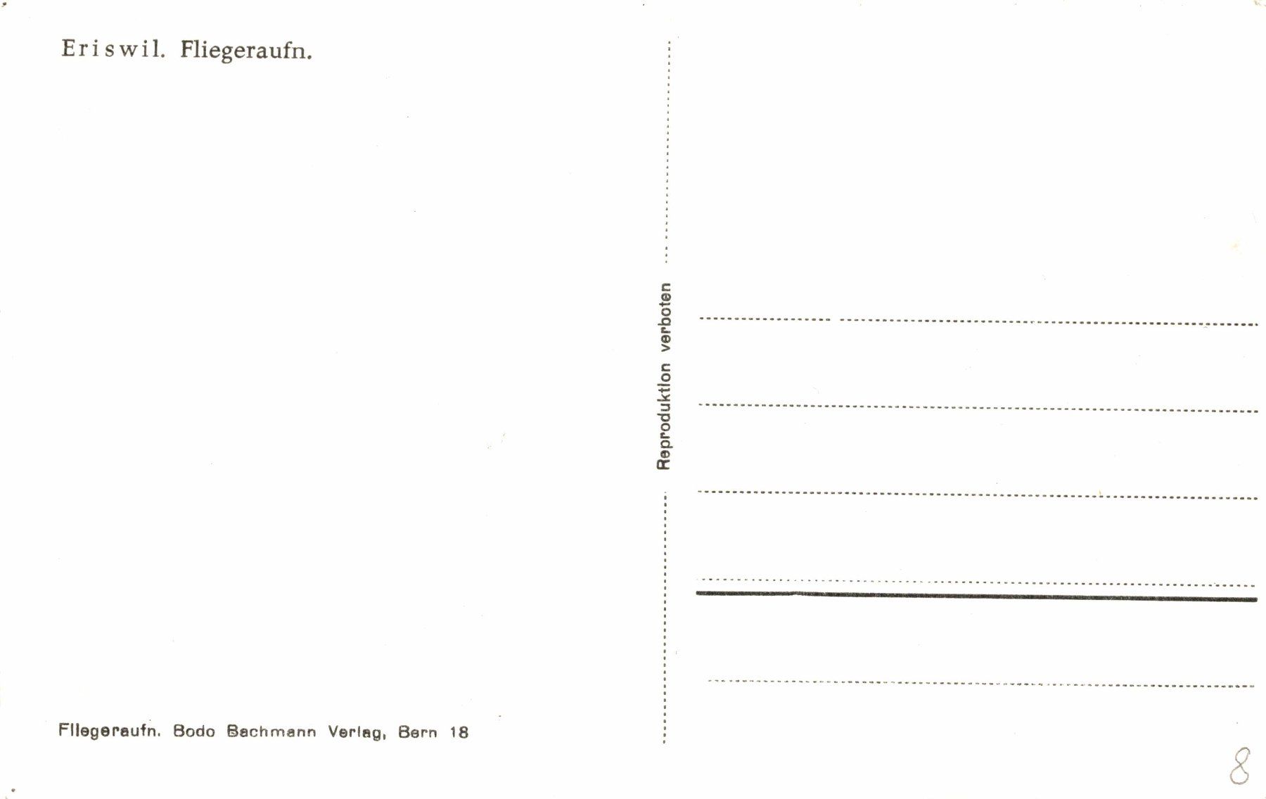 Cartoline postali: Fliegeraufnahme Eriswil – Usato da Bronschhofen venduto da Astore 1