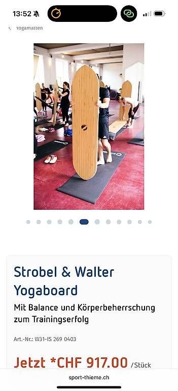 Hometrainer: Yogaboard Strobel & Walter – Gebraucht aus Elsau von styleza 3