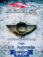 Mini Schriftzug Aufkleber Emblem Logo Metall Schwarzmatt NEU