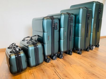 gateBAG 6er Reisekoffer XXL Bundle POLYCARBONAT GRÜN NEU