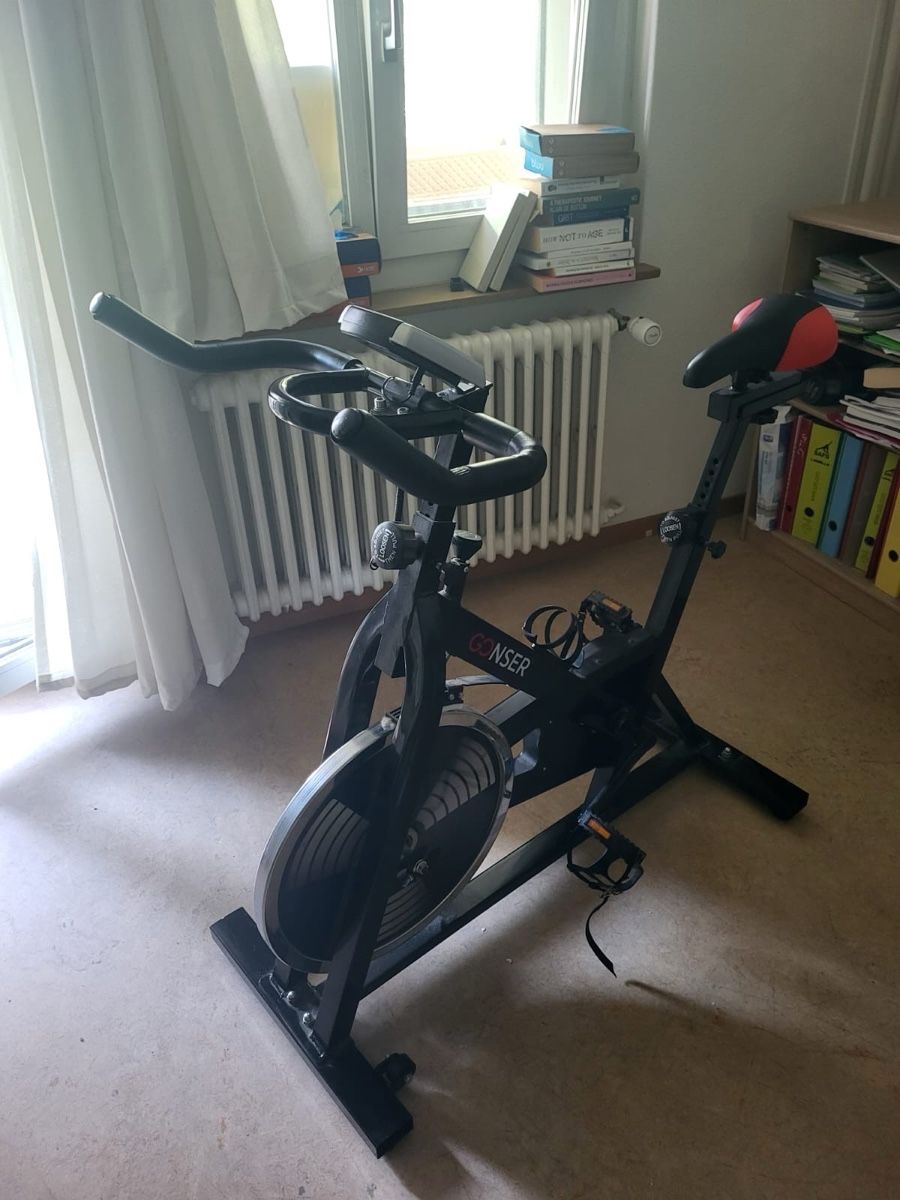 Gonser Hometrainer: Spinning bike GONSEN, black, SWIFTER – Gebraucht aus Zürich von mic_znb6 1