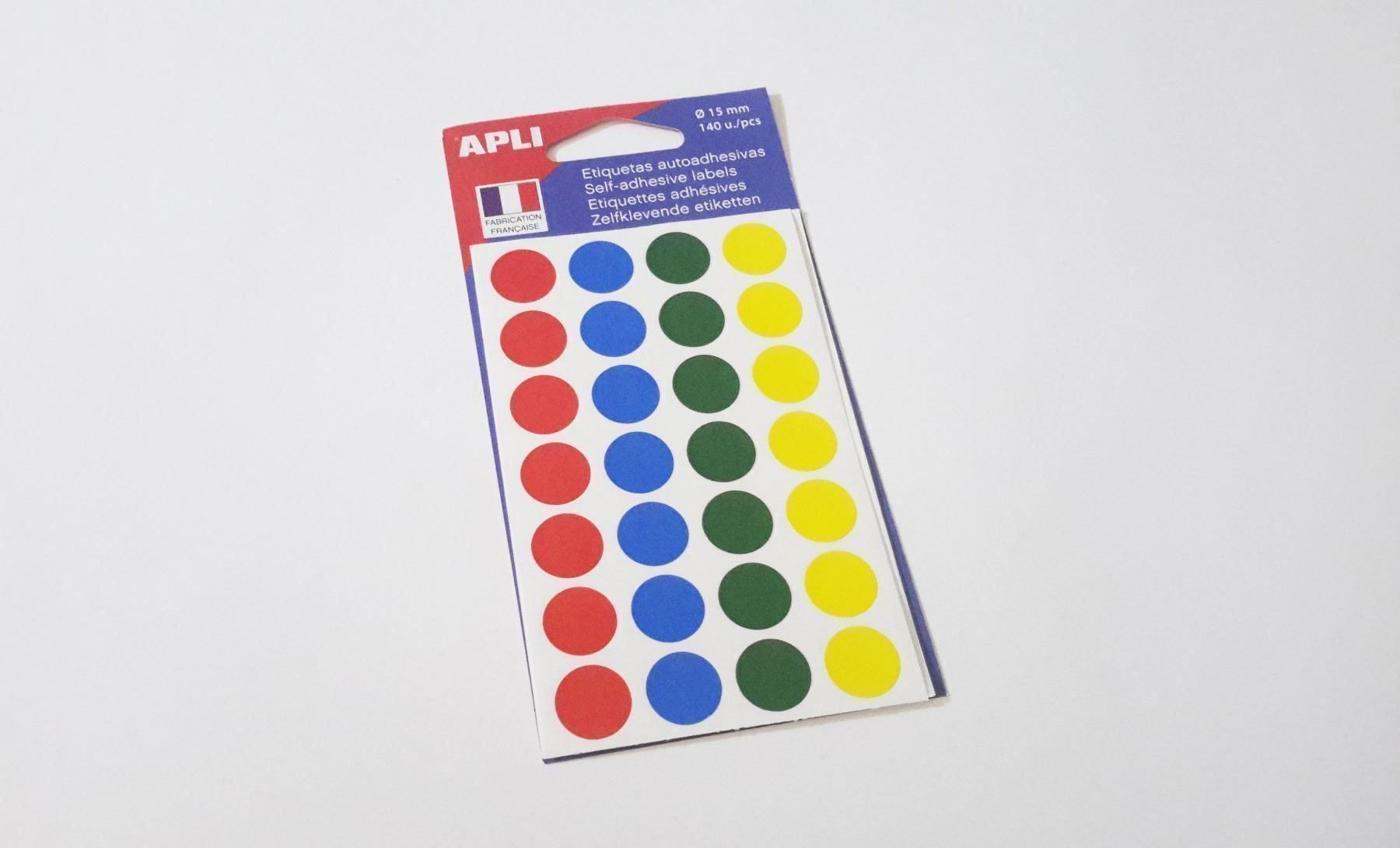 Sticker: Markierungspunkte, bunt, 15mm, 140 Stück – Nuovo e nell'imballaggio originale da St. Gallen venduto da cointec 2