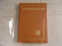 "WELTRUNDSCHAU" Bücher von 1990 +1998  in Leder gebunden (2)