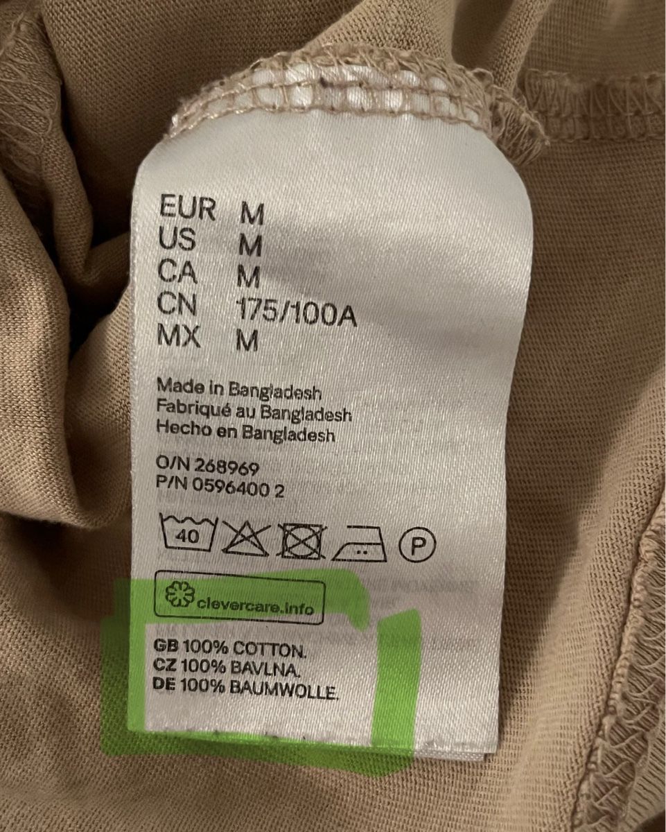 H&M Top: Haut Basic en coton 100% H&M beige – Nuovo (secondo la descrizione) da Aigle venduto da sow_m7gm 4