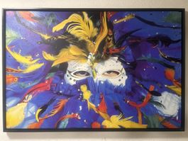 Faszinierendes Masken-Bild, Italien - gross 124x86