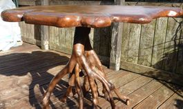 einzigartiger schöner Eichen-Tisch, massiv Holz