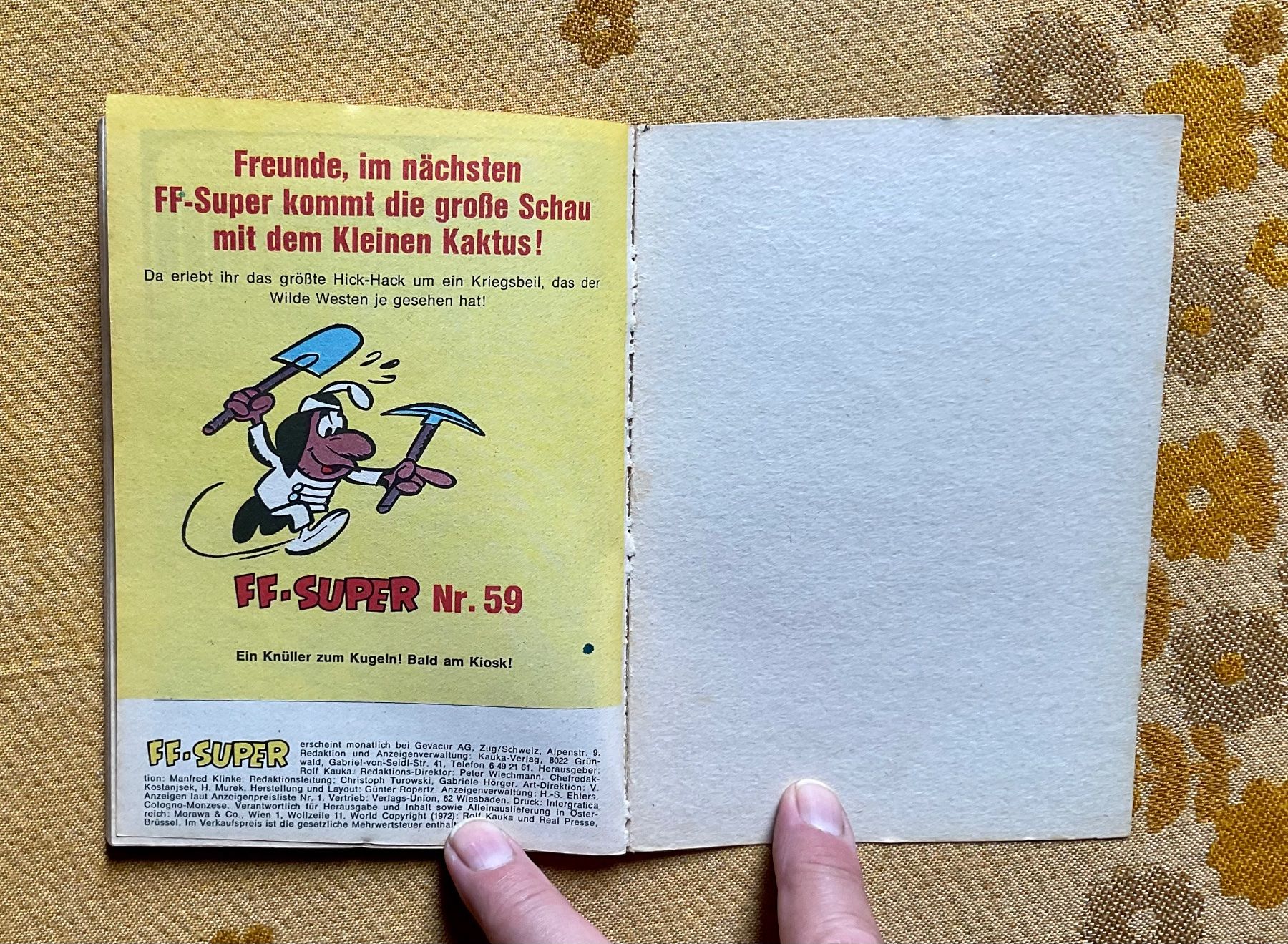 Comics: FF - Super Taschenbuch Nr 58 von 1972 – Gebraucht aus Endingen von nathan05 8