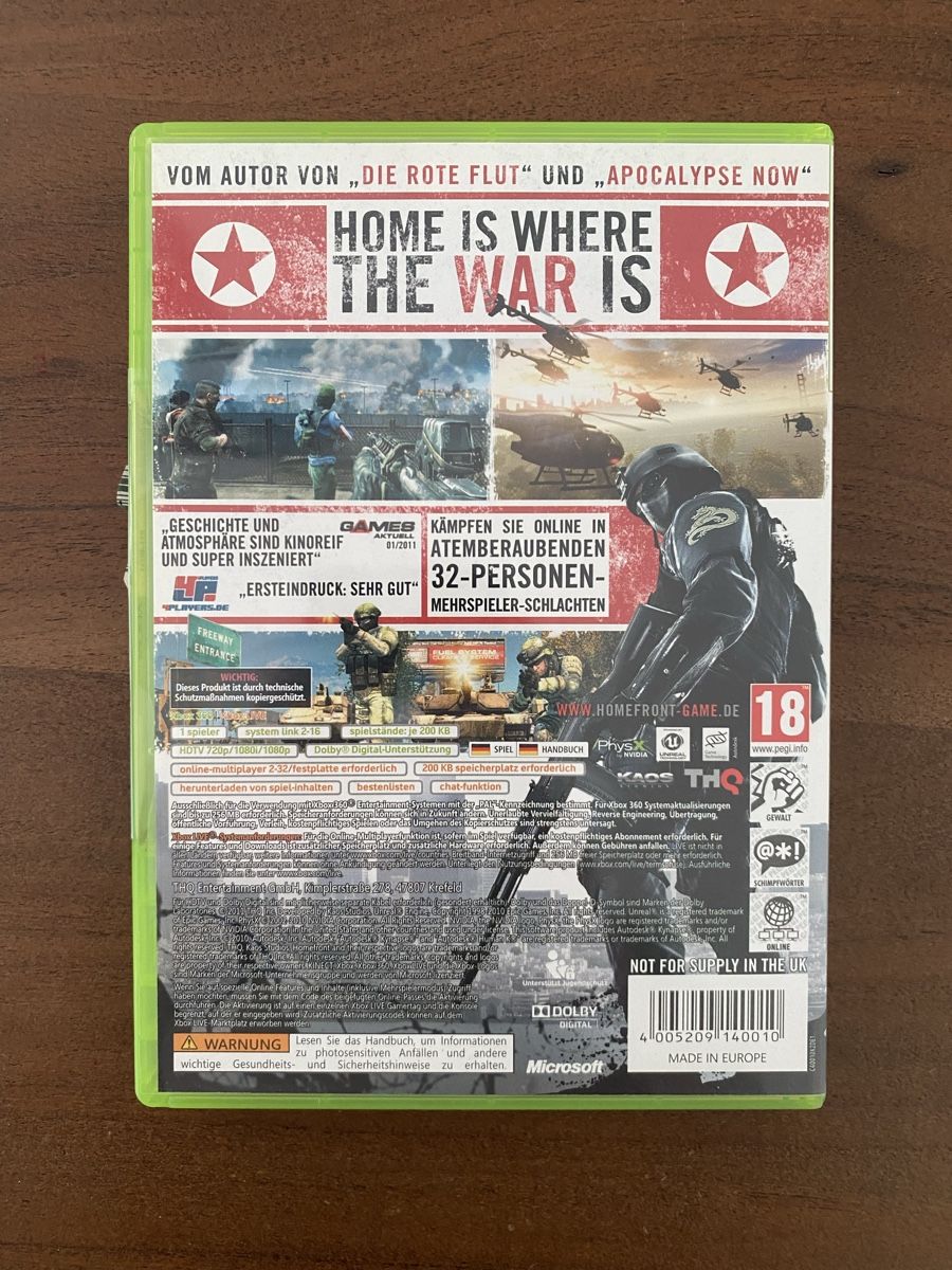 Microsoft Giochi: Homefront für Xbox 360 – Usato da Thunstetten venduto da Virus_33 2