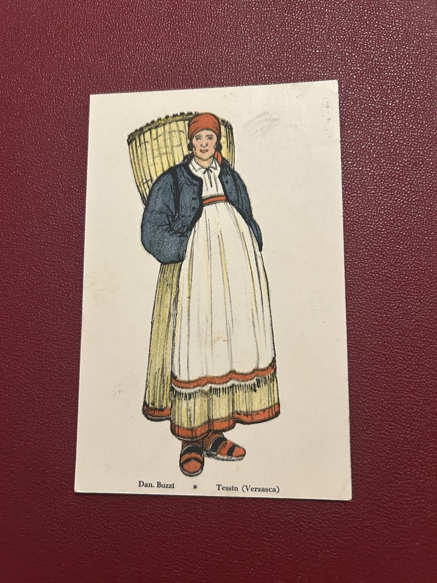 Cartoline postali: Tessin-Verzasca 1925 – Usato da Breganzona venduto da Milesbo