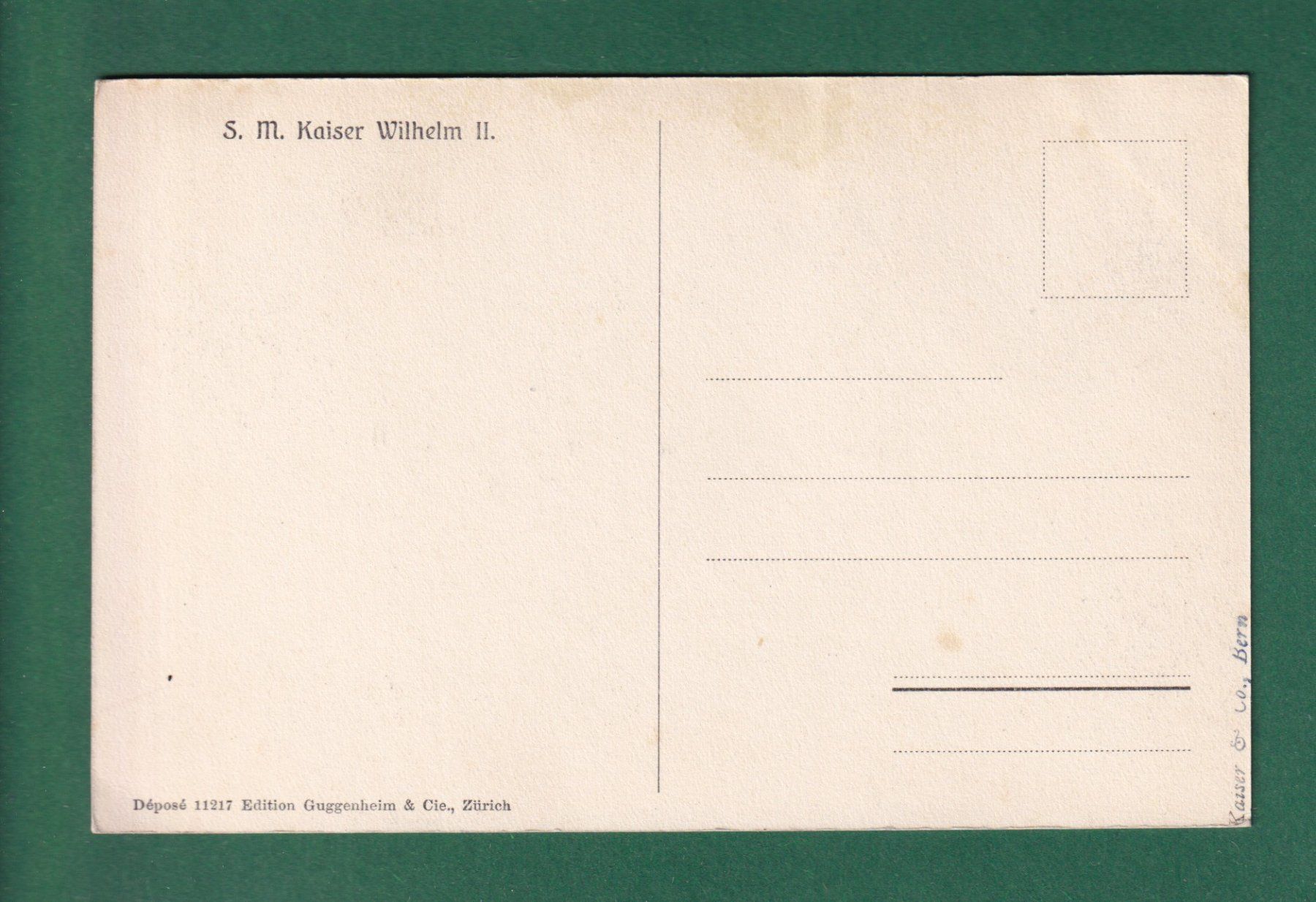 Ansichtskarten: KAISER WILHELM II – Gebraucht aus Pully von nicecards-shop 1