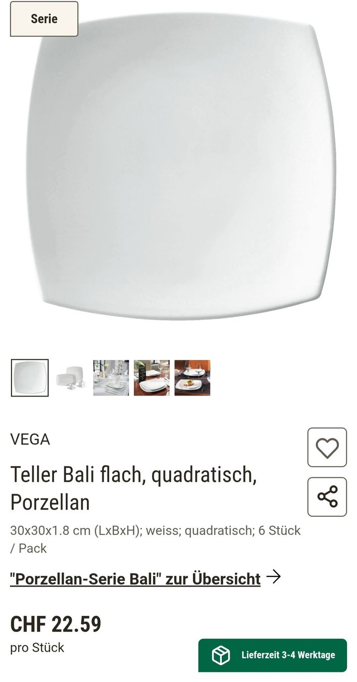 Teller: Teller - Lusini Bali flach – Neu (gemäss Beschreibung) aus St. Gallen von 88Alex88 1