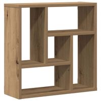 Étagère murale chêne artisanal 45x16x45 cm bois d'ingénierie