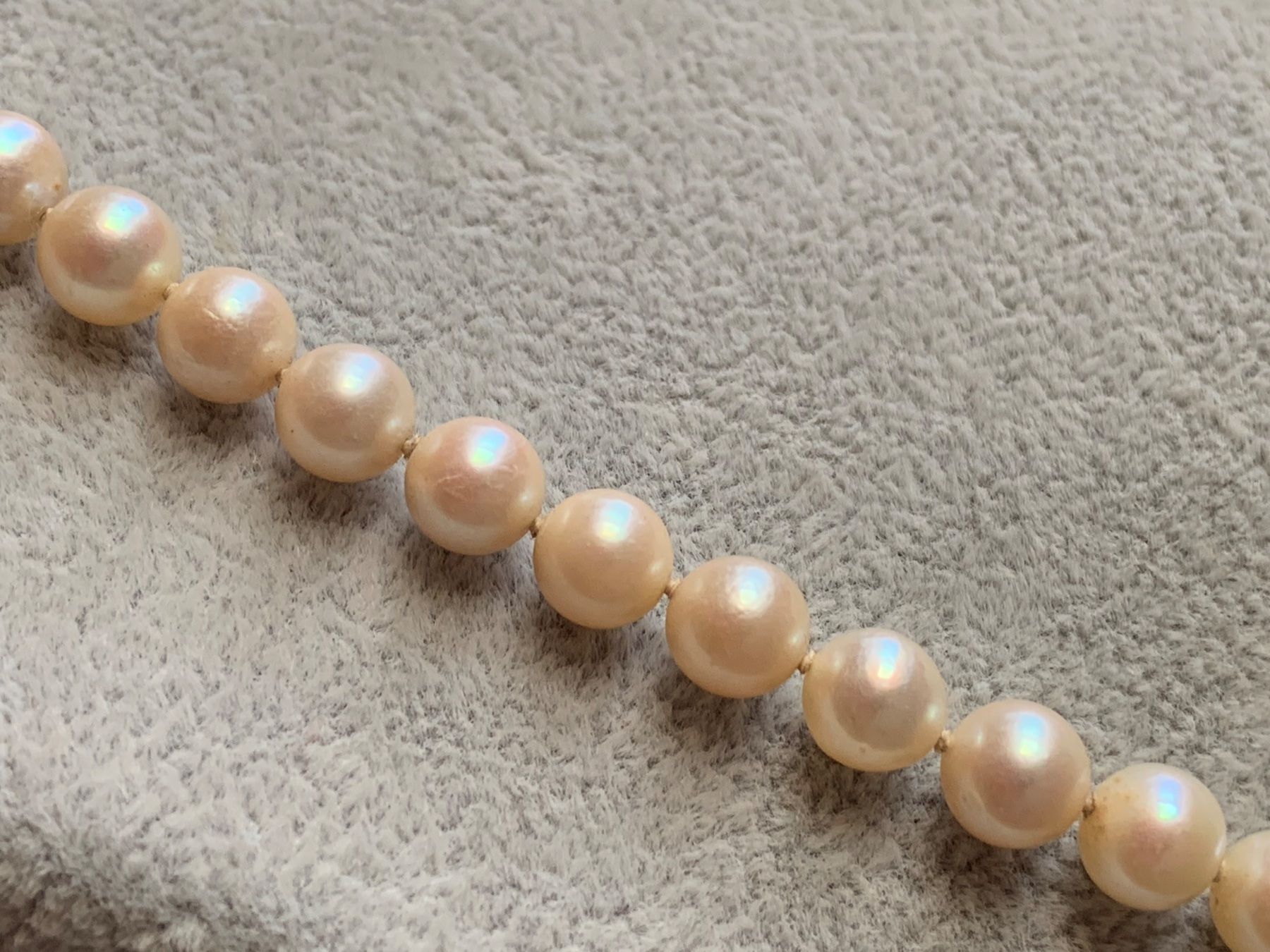 Perle (finte): Perlenkette weissgoldverschluss 14 K – Usato da Laufen venduto da belleskulptur 7