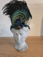 Vintage Fascinator Kopfschmuck mit Federn, neuwertig