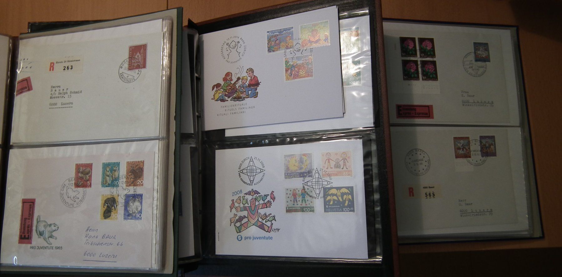 Tutti i francobolli: drei Album mit Briefe, FDC's  Diverse – Usato da Kriens venduto da WULLU99 6