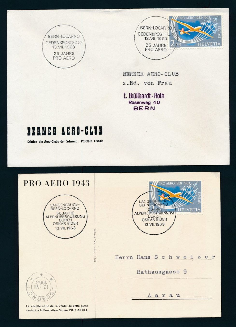 Tutti i francobolli: Flugpostbelege Pro Aero 1943 – Usato da Bonau venduto da Profila3