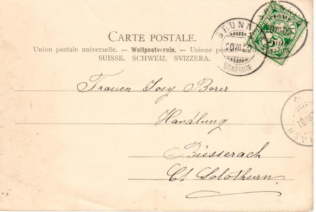 Cartoline postali: Gruss aus Brunnen – Usato da Wolhusen venduto da Curver9 1