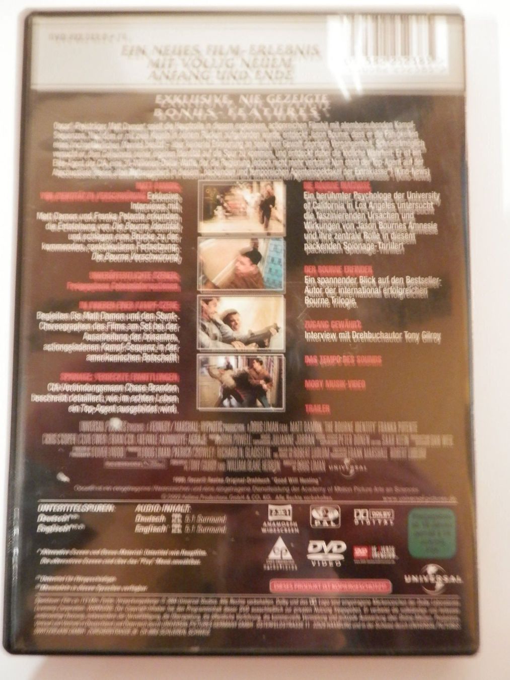 Alle DVDs: Die Bourne Identität mit Matt Damon – Neu (gemäss Beschreibung) aus Weiach von weiach82 1