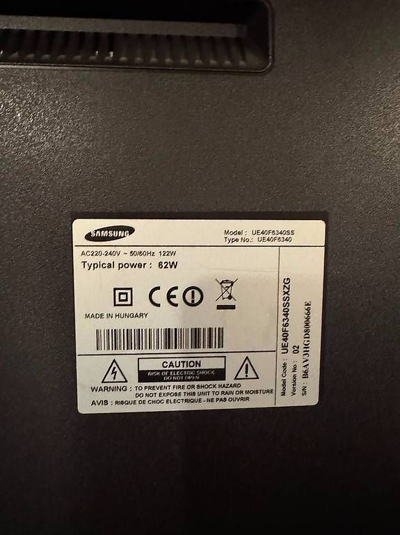 Appareils TV: Samsung UE40F6340SS 40" Full HD Smart TV – D'occasion à Dällikon par mar_pjv5 2