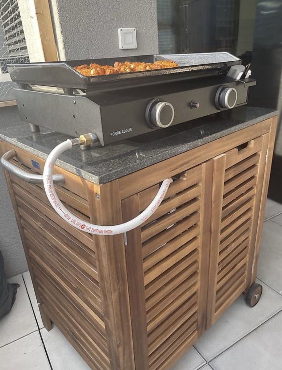 Cucine complete: Servierwagen Holz mit Granitplatte NEU – Nuovo e nell'imballaggio originale da Igis venduto da Mona1792 1