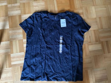 T-Shirt The Basics dunkelblau Grösse XL