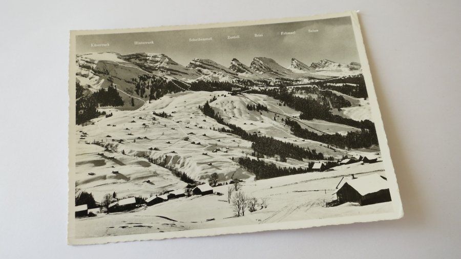 Cartoline postali: Churfirsten - Iltios Abfahrten - 1963 – Usato da Jona venduto da centumprata