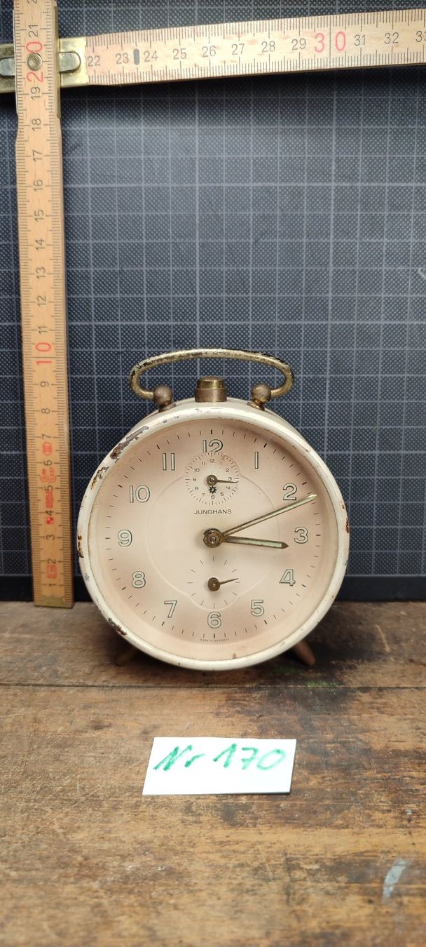 Junghans Sveglie: Wunderschöner alter Wecker Nr. 170 Junghans mit Patina – Usato da Gelterkinden venduto da MYSTOREFORYOU4460 9