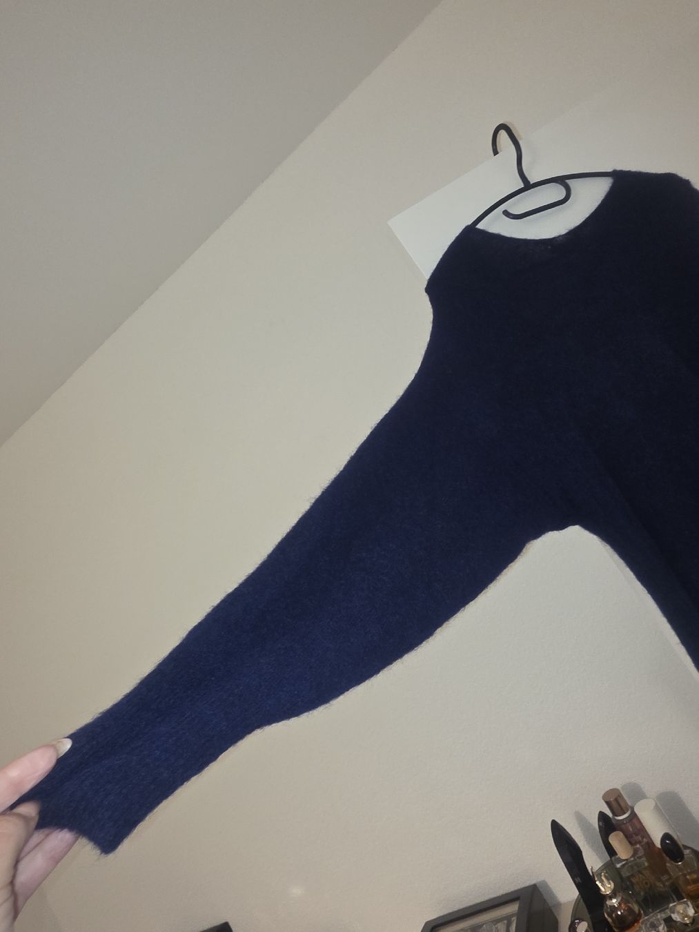 Massimo Dutti Kleider: Robe pull Massimo Dutti bleu marine, Taille M parfait! – Gebraucht aus Tecknau von Anadias 3