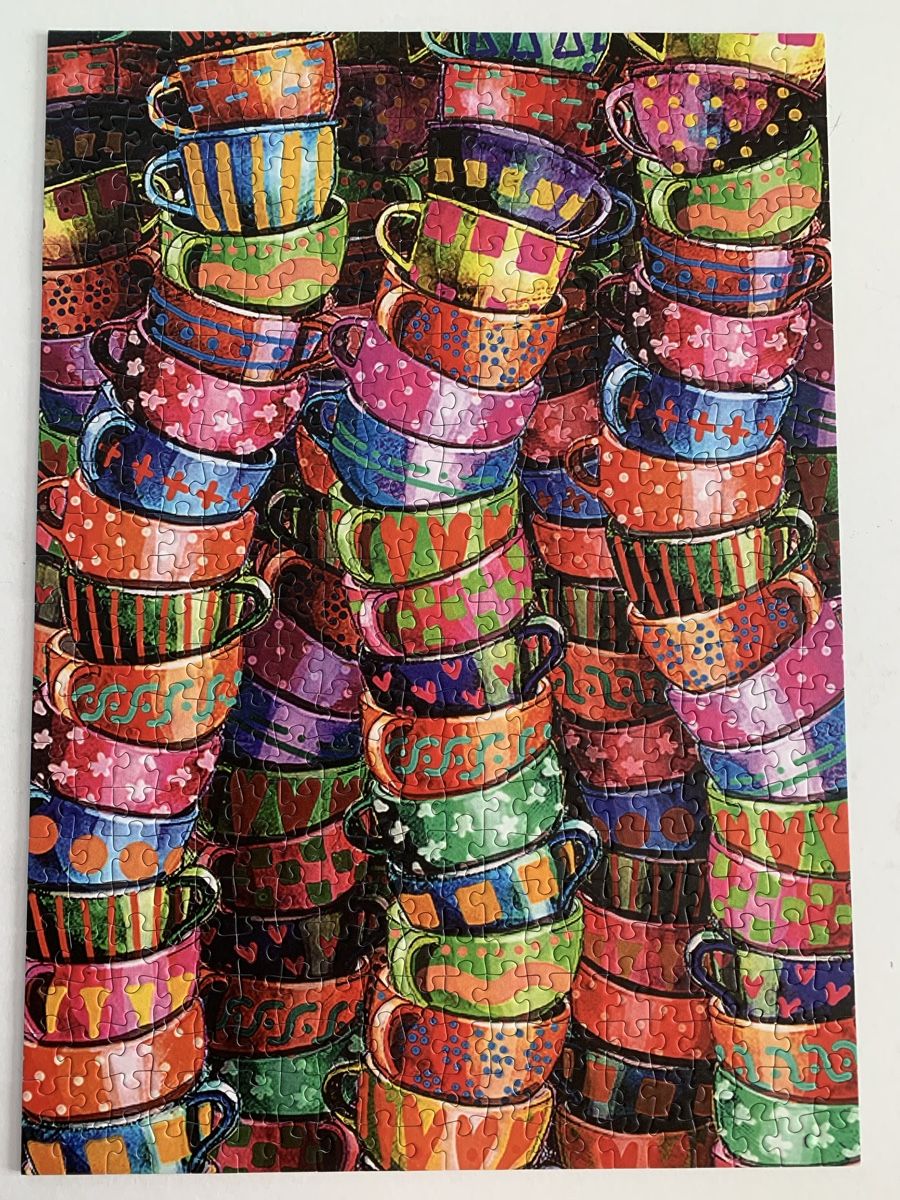 Puzzles: Schmidt Puzzle Bunte Tassen 500 Teile – Gebraucht aus Thun von Chrabu 1