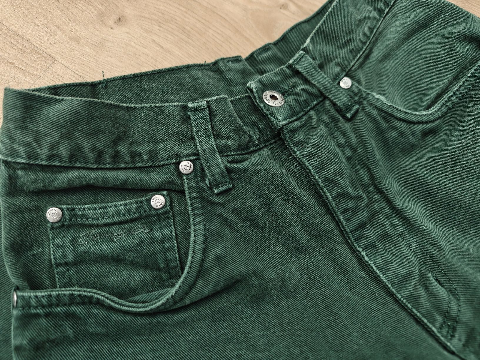 Jeans: High Waisted Green Jeans S – Usato da Zürich venduto da seconda_chance 3