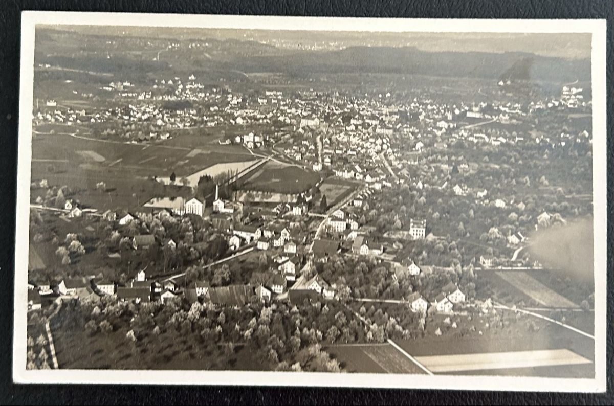 Cartoline postali: Fliegerpostkarte Nieder u. Oberuster  – Usato da Horw venduto da Tellbub
