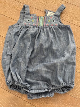 Bonheur du Jour Paris Baby Romper, 12M, Spring Outfit!