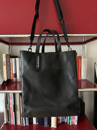 Liebeskind Berlin Handtasche Leder Schwarz Paperbag