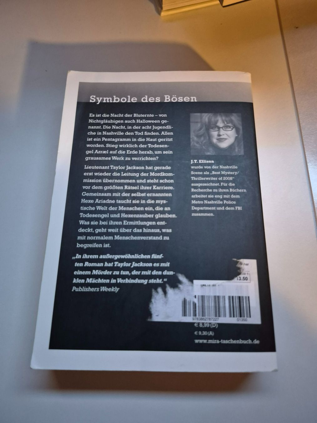 Libri: J.T. Ellison "Symbole des Bösen" – Usato da Interlaken venduto da cri_d9sz 1