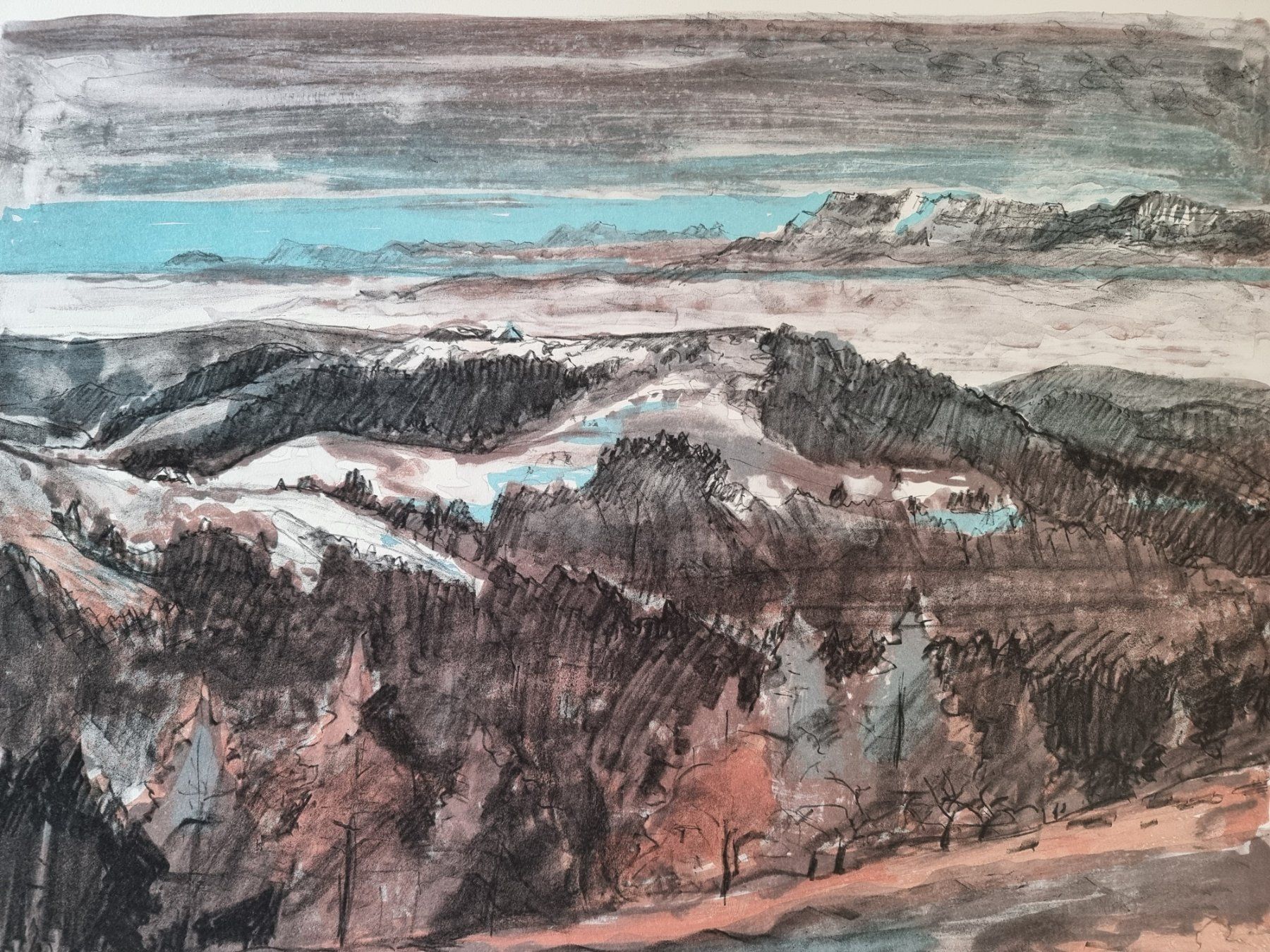 Grafica & Litografie: FRED BAUMANN SIGNIERT NUMMERIERT LITHOGRAPHIE – Usato da Gersau venduto da grafik-kunst 1