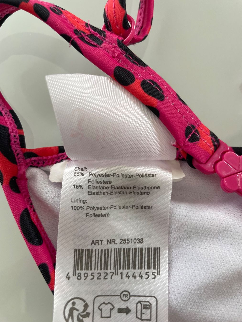 Costumi da bagno & Bikini: Mädchen Bikini pink-schwarz 122/128 – Usato da Pfeffingen venduto da Purzzeli 2