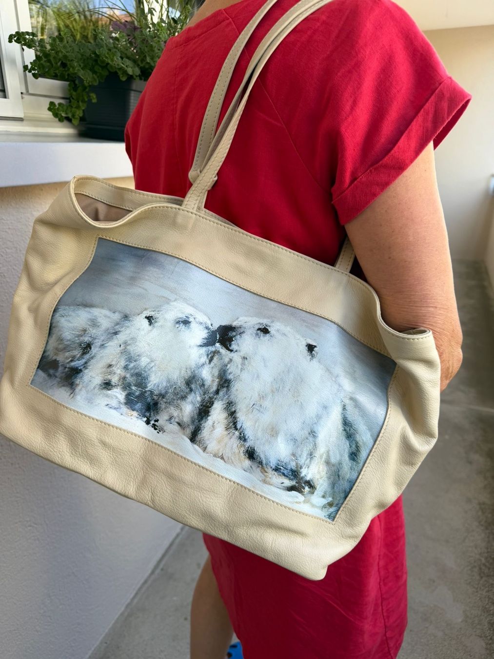 Borse da donna: Handtasche mit Eisbärsujet – Nuovo (secondo la descrizione) da Nussbaumen AG venduto da Magi58