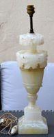 Alabasterlampe / lampe en albâtre 58 cm