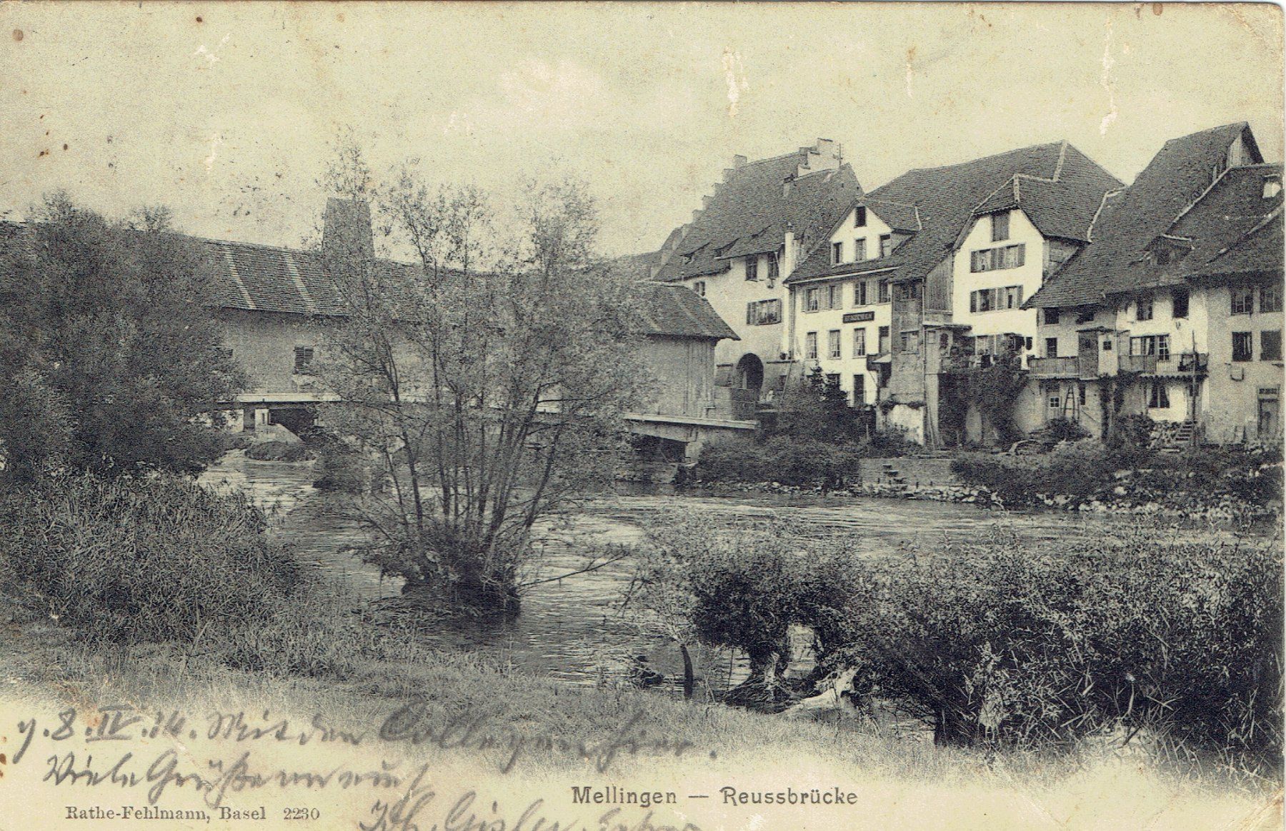 Cartoline postali: Mellingen AG, um 1910 – Usato da Otelfingen venduto da Schmitte9
