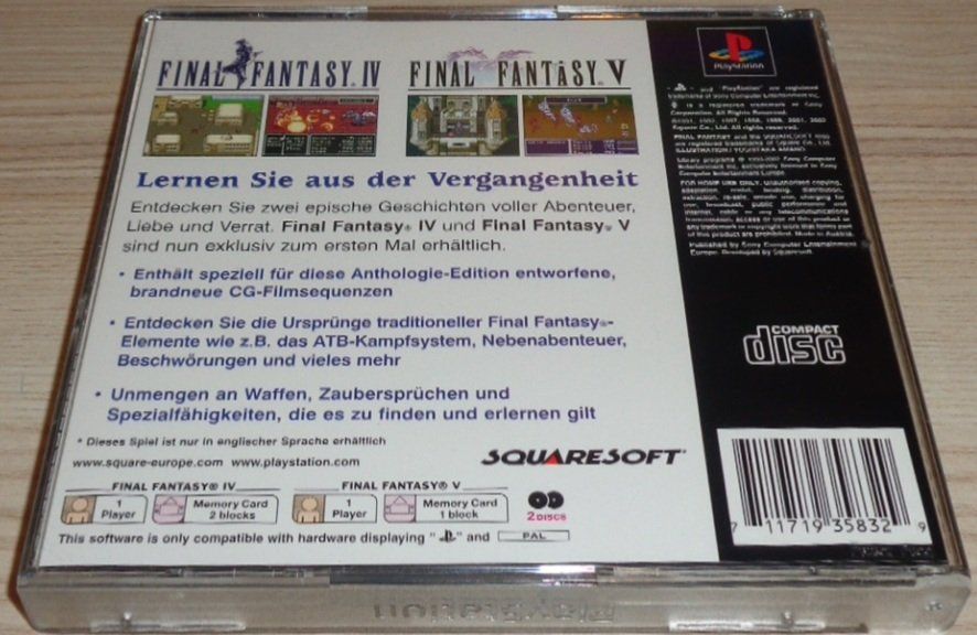 Giochi: Final Fantasy Anthology (PS1) – Usato da Thun venduto da Gameparadise 1