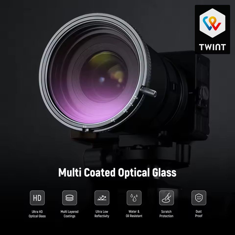 Filtri: NEEWER Filtre ND variable ND2 - ND32 - CPL 2 en1 55mm – Nuovo e nell'imballaggio originale da Saignelégier venduto da Photo-discount 1