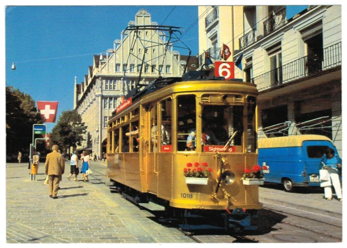 Cartoline postali: AK Zürich Goldtimer Tram der VBZ – Usato da Zürich venduto da Tolima194