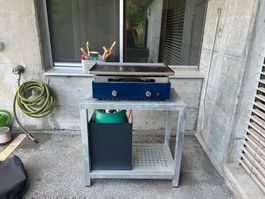 Verycook Plancha Grill Creative 2 komplett mit Gestell & Gas