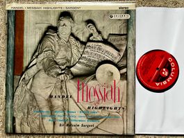 Handel Messiah Highlights Sargent SAX 2365 UK LP 🛀