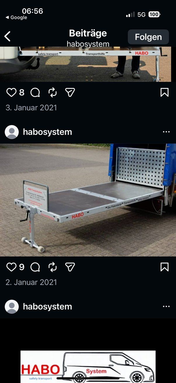 Accessori per altri veicoli: Habo System Auszieh Plattform – Usato da Münster venduto da werage 8